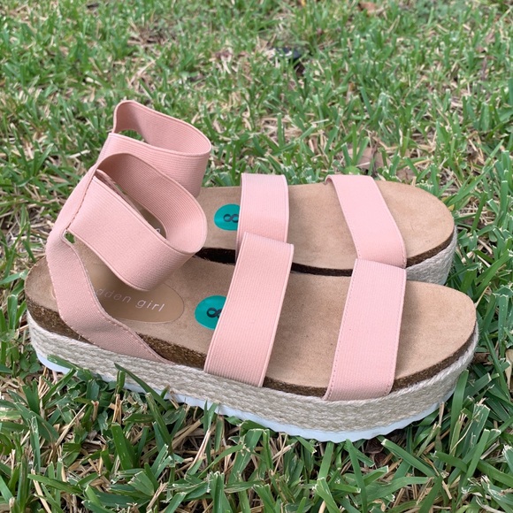 steve madden pink platform sandals